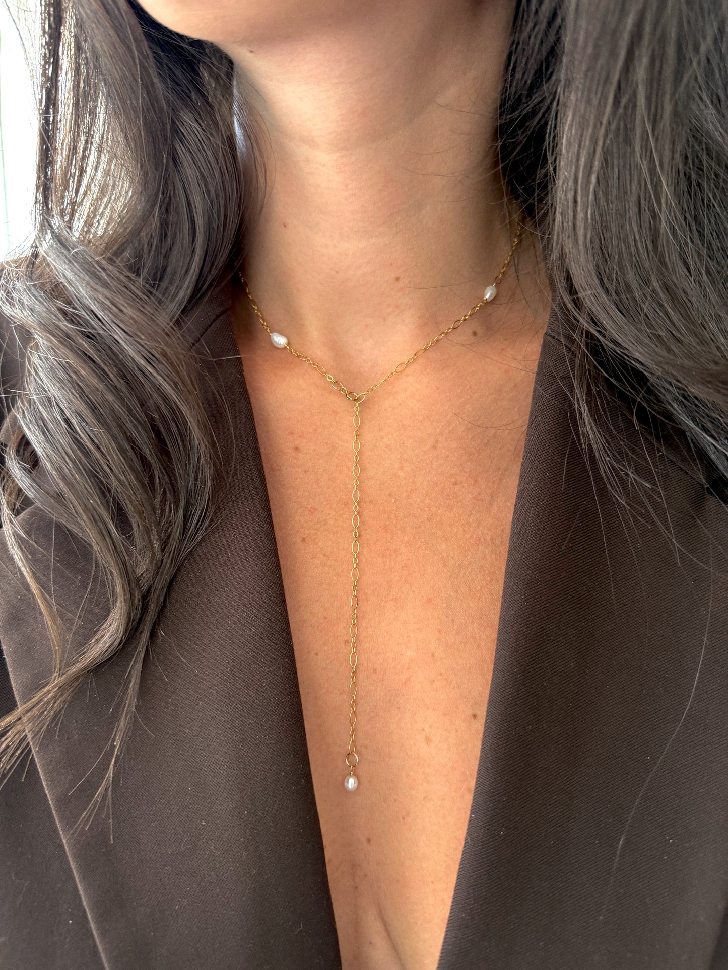 collier : triple bracelet: cheville - Gaéia