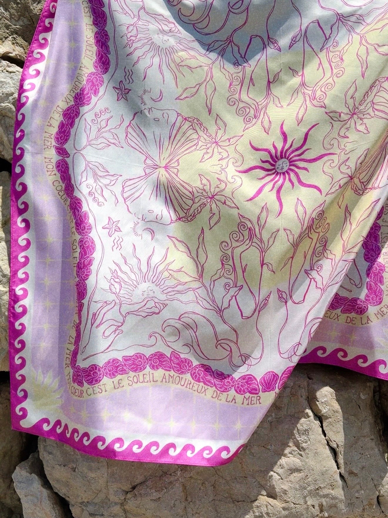 Foulard violet - Gaéia