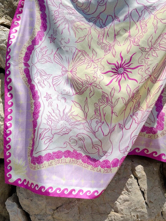 Foulard violet - Gaéia