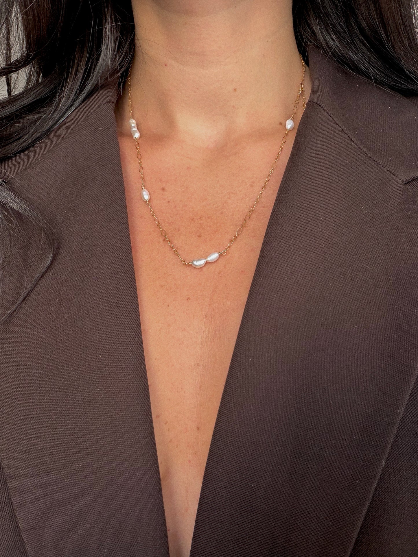 collier : triple bracelet: cheville - Gaéia