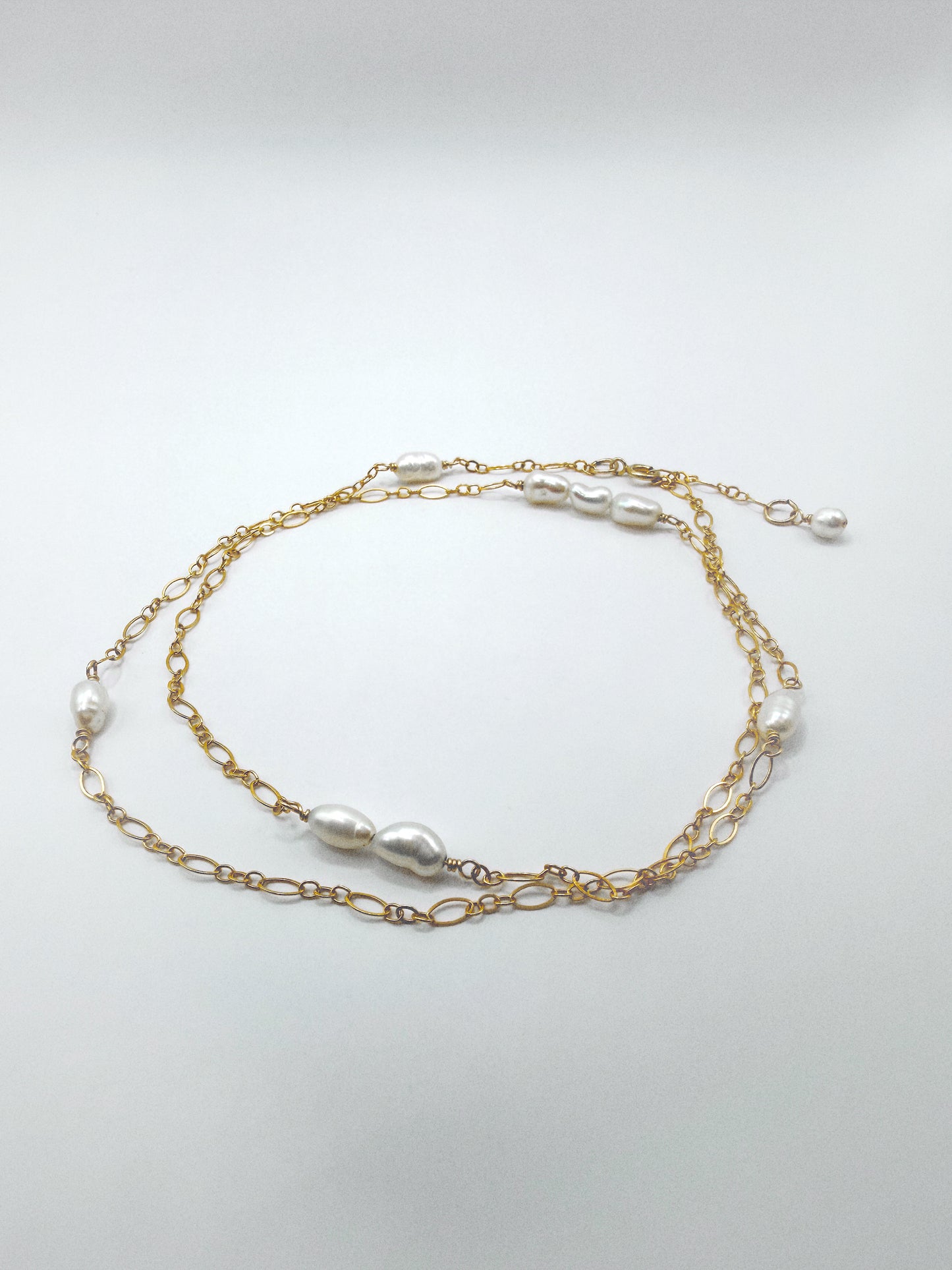 collier : triple bracelet: cheville - Gaéia