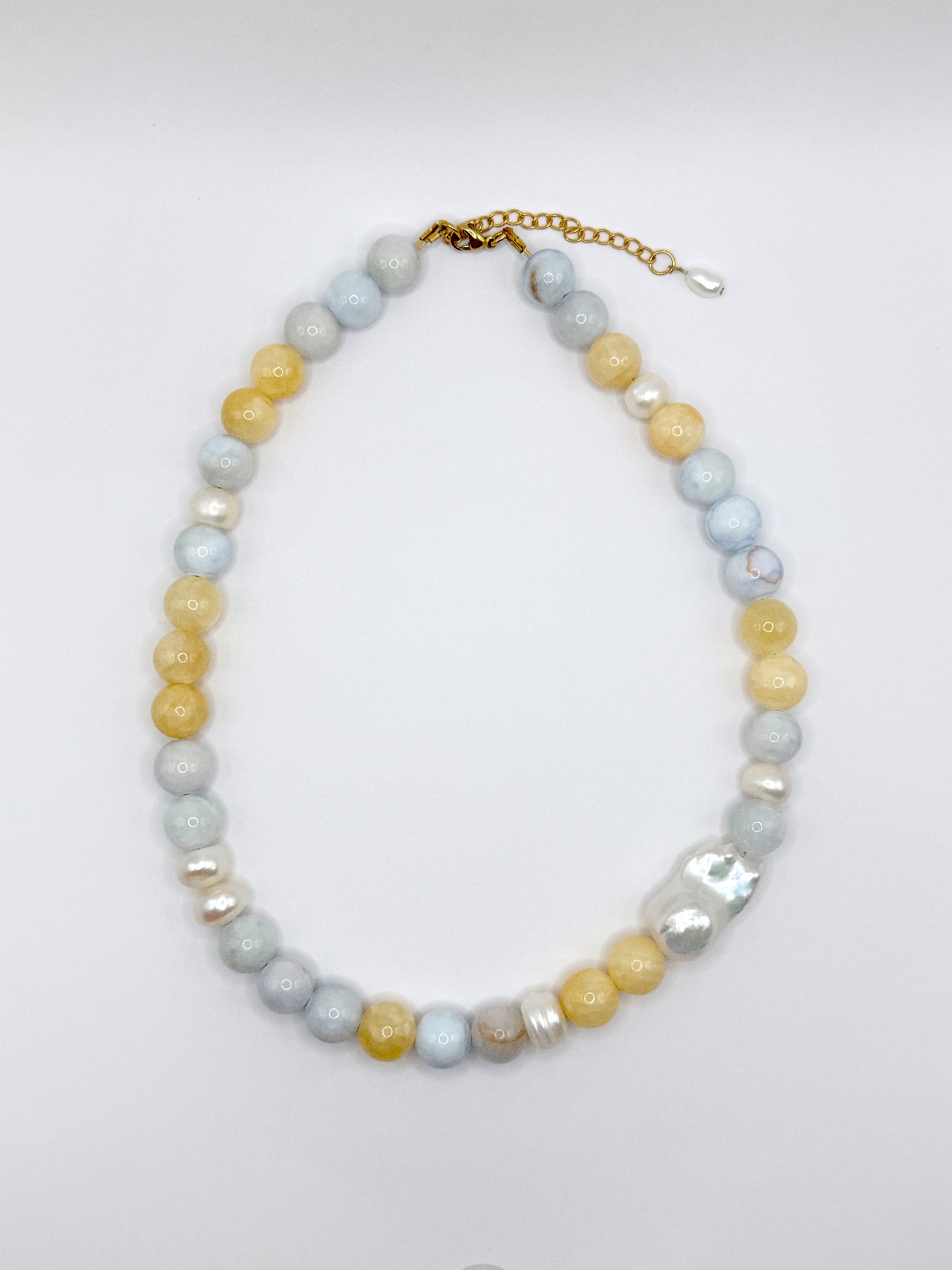 collier grosses perles colorées - Gaéia